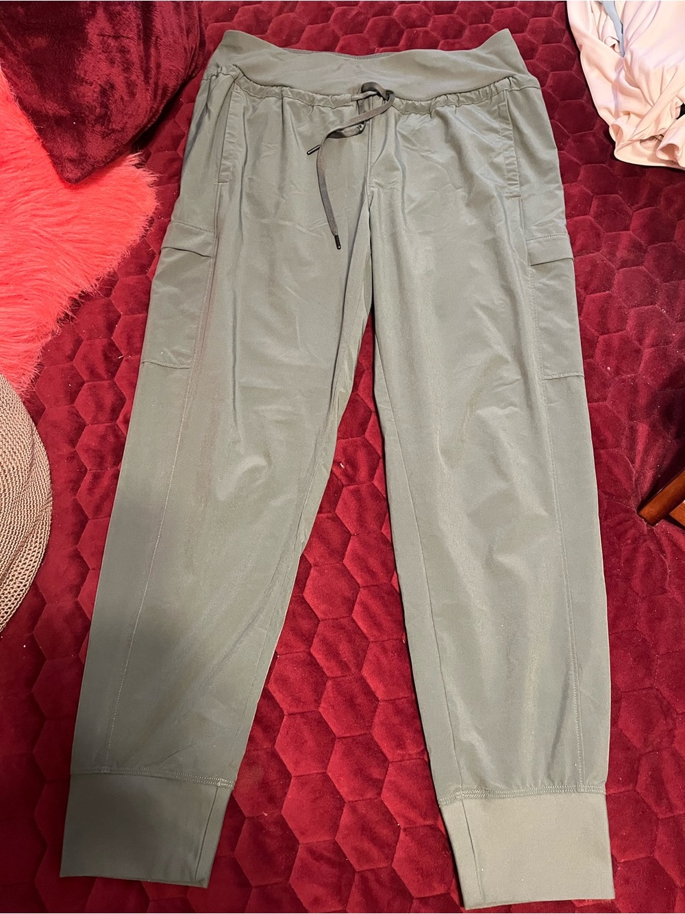 Women’s Drawstring Jogger/Golf Pants in Olive Green